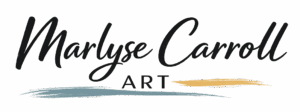 Header logo for marlysecarroll.art website