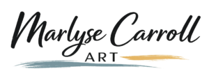 Header logo for marlysecarroll.art website